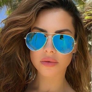 Luxe Mirrored Aviator Outdoor Sunnies Sunglasses